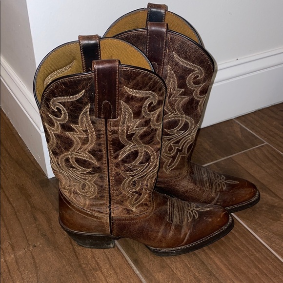 Laredo Distressed Brown Western Boots - Picture 1 of 5